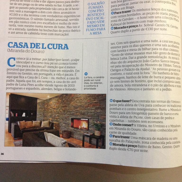 בית הארחה מירנדה דו דורו 	Casa De L Cura מראה חיצוני תמונה